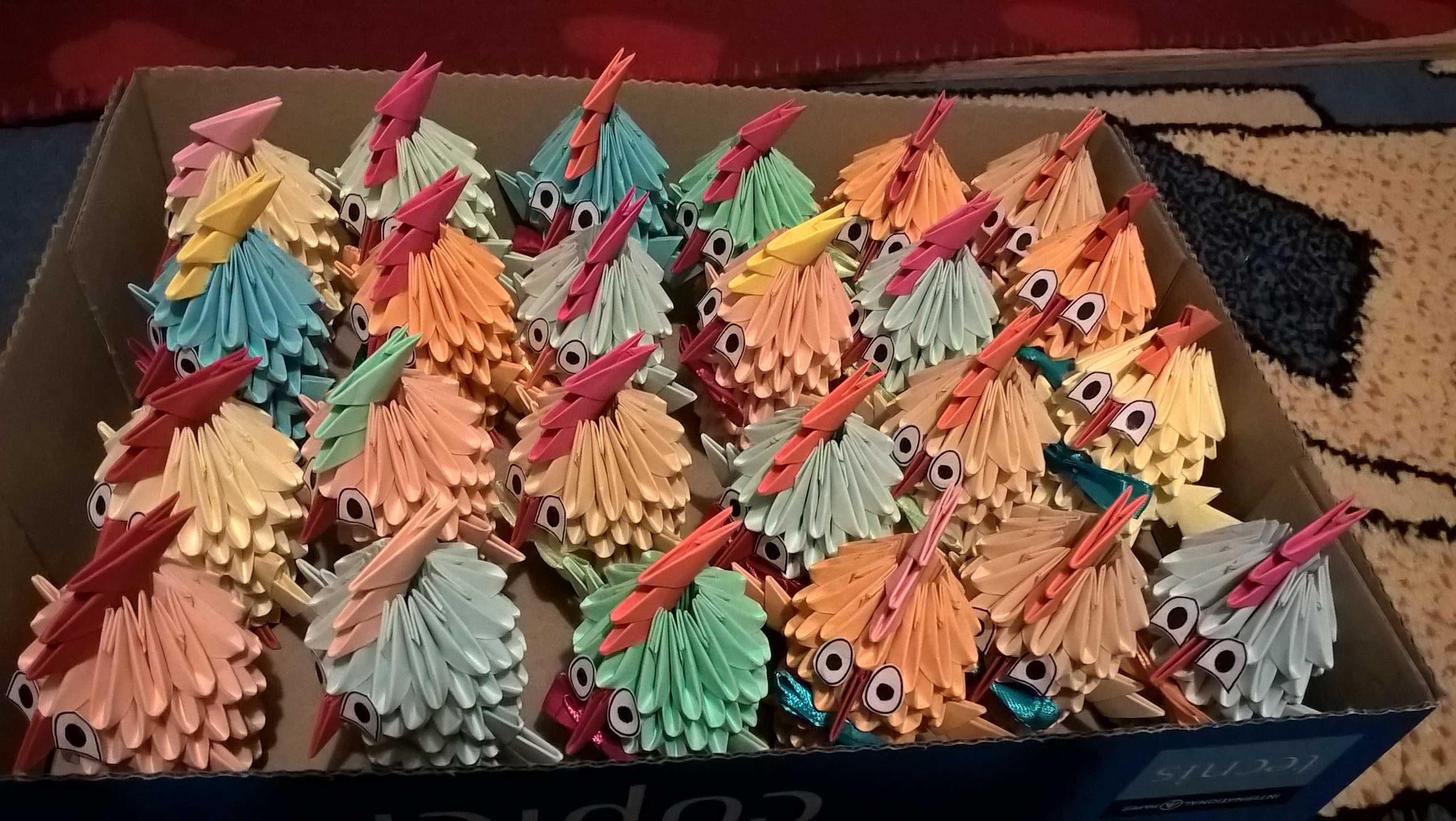 słodkie KURCZACZKI origami- ozdoba, prezent, upominek! (rękodzięło)