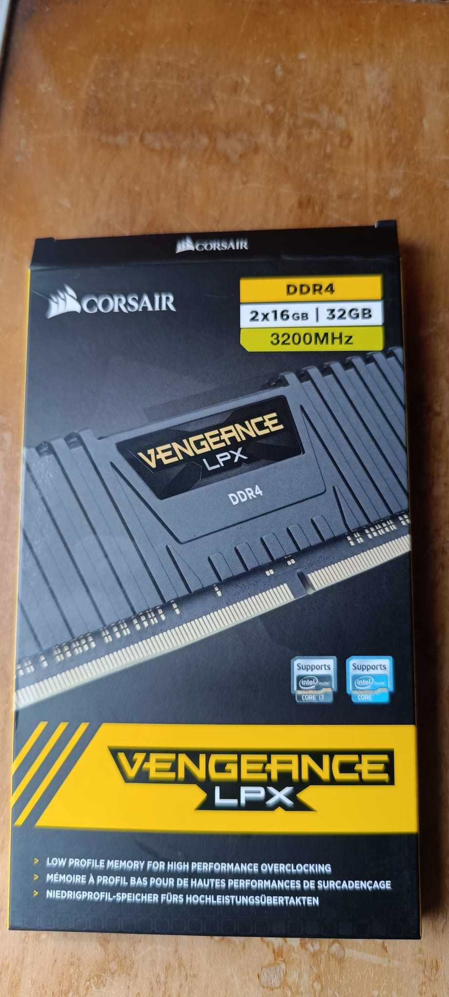 Memória RAM Corsair Vengeance LPX 32GB 2x16GB DDR4-3200MHz CL16 Preta