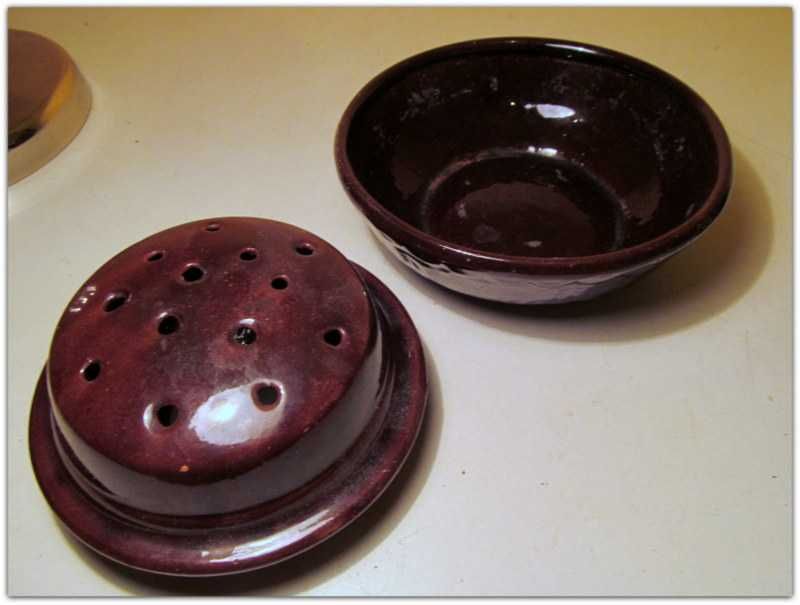 Wazon Ikebana na suche kwiaty ceramiczna glazurowana okres PRL