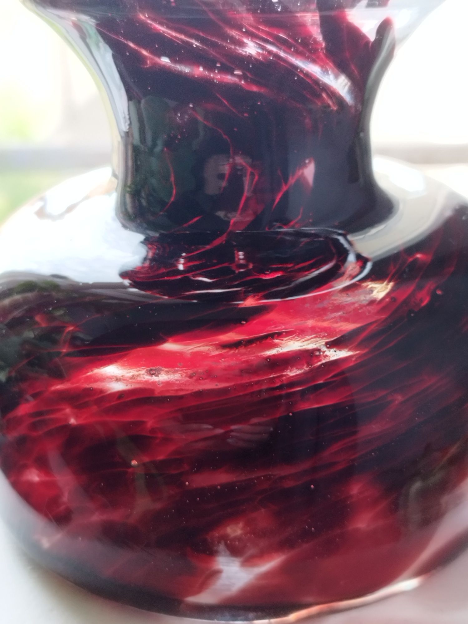 Stary wazon sygnowany artystyczne szkło