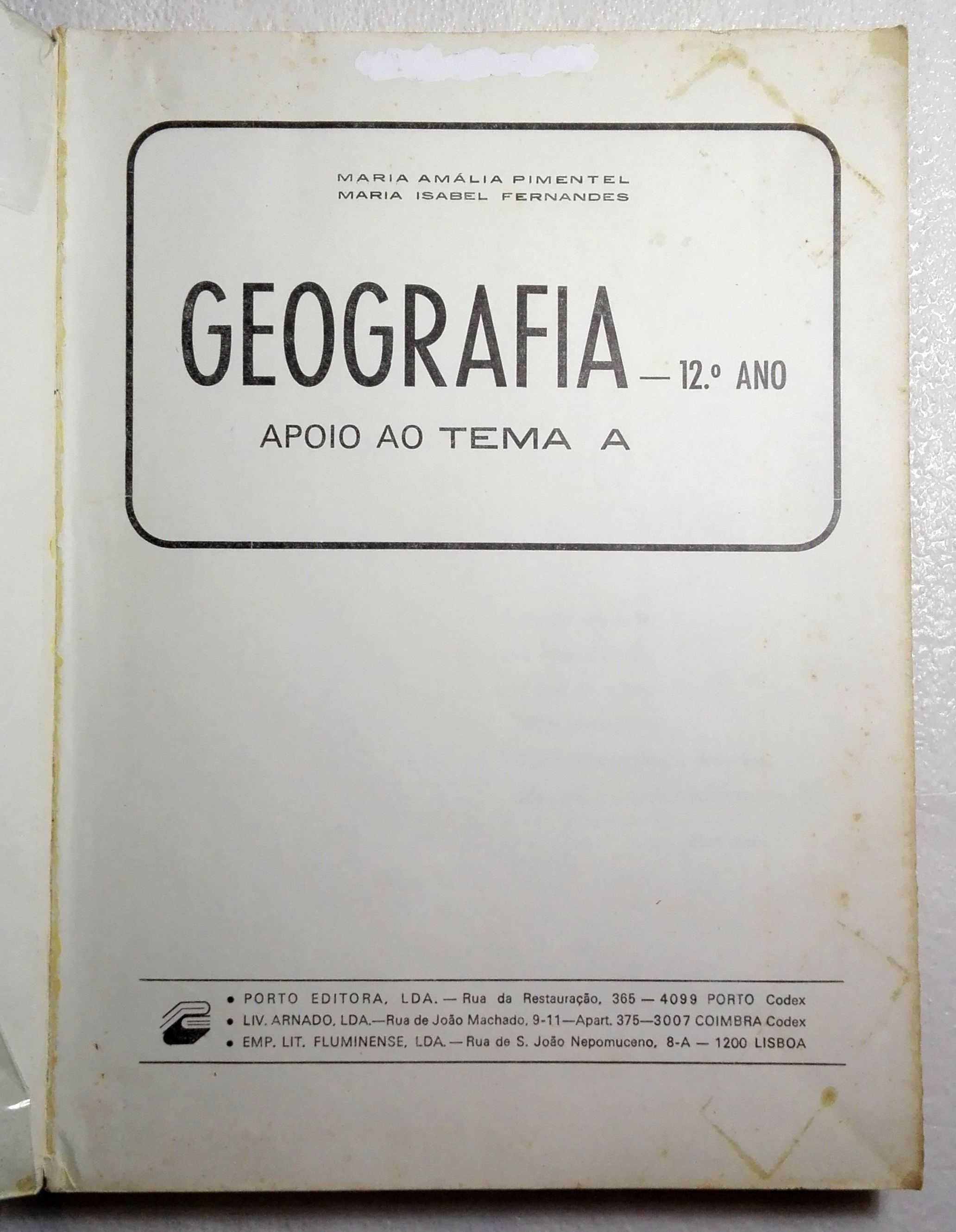 Livros Apoio ao Tema a Geografia - 12º ano