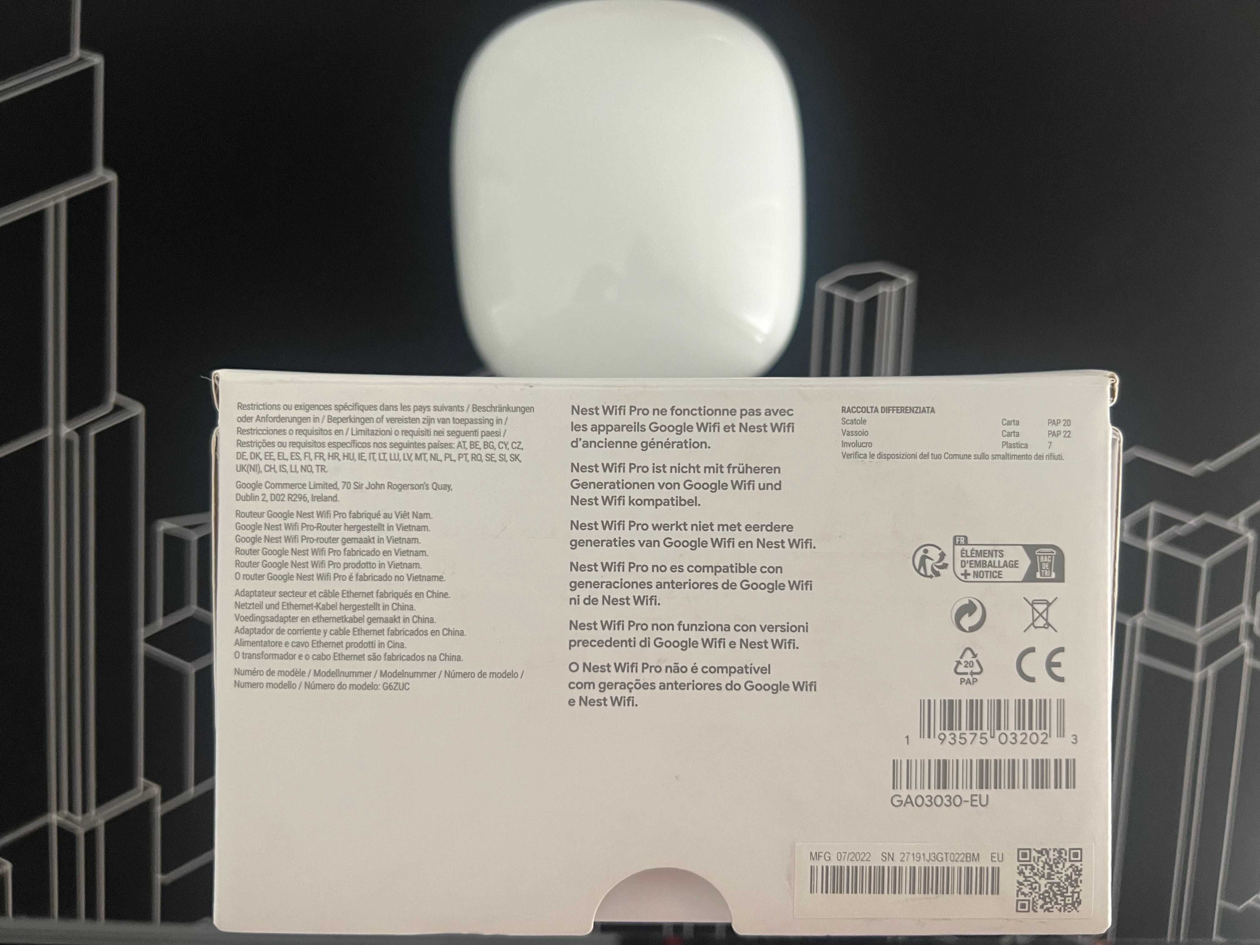 Google Nest WiFi Pro, Wi-Fi 6E