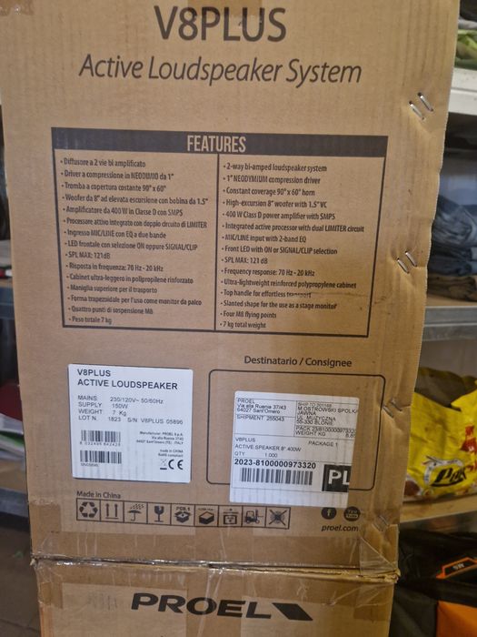 Proel V8PLUS kolumna aktywna 2 szt