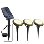 PROMO !!! Lampa solarna LED S5403 (3x 1W) oczko 6K zimna biała IP68