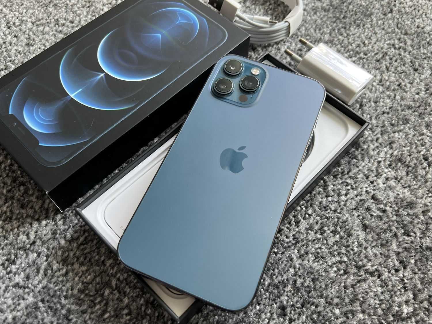 iPhone 12 Pro Max 512GB BLUE NIEBIESKI Pacific Bateria 97% Gwarancja