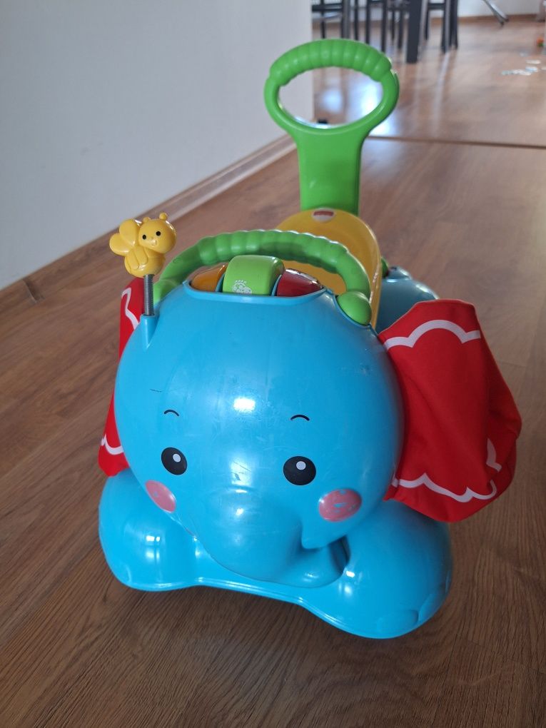 Fisher-Price Słonik-Chodzik Jeździk Skoczek 3W1