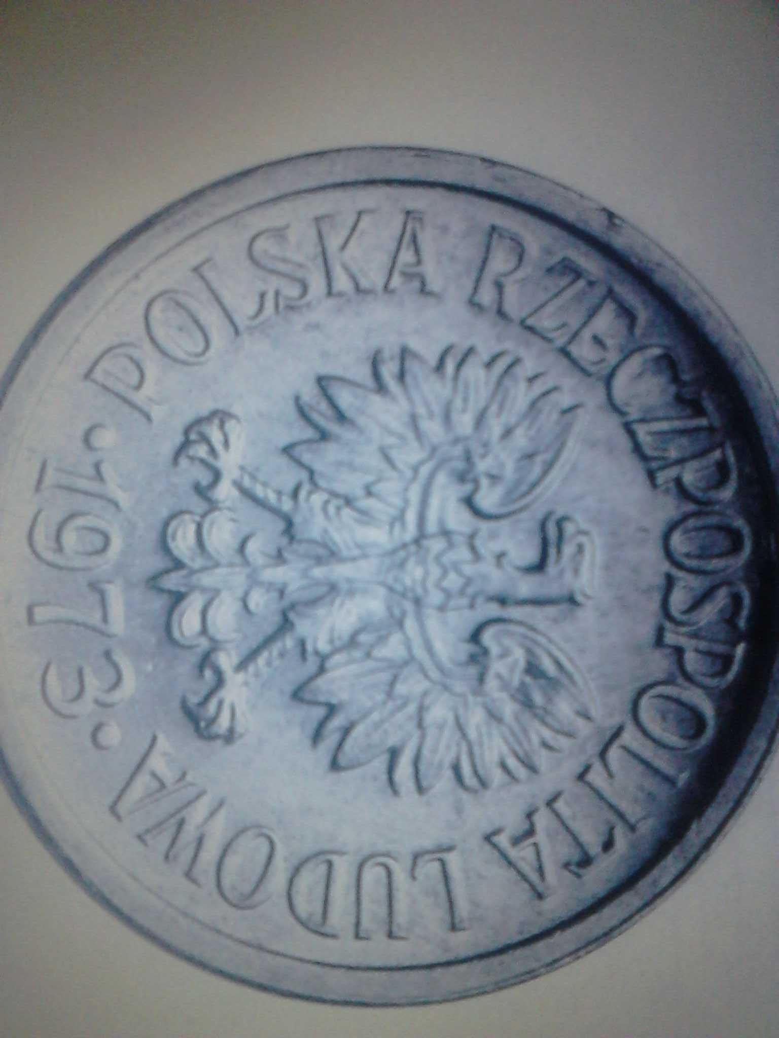 Moneta  20gr 1973 rok, Bez znaku mennicy