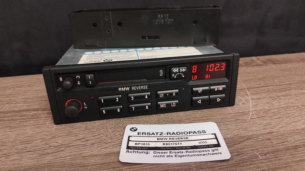 Radio BMW Reverse Z3 E34 E36 E31 E30 E32 E28 Z1 Z2 E27 E21 E24