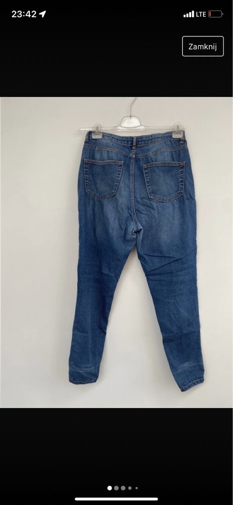 jeansy niebieskie długie