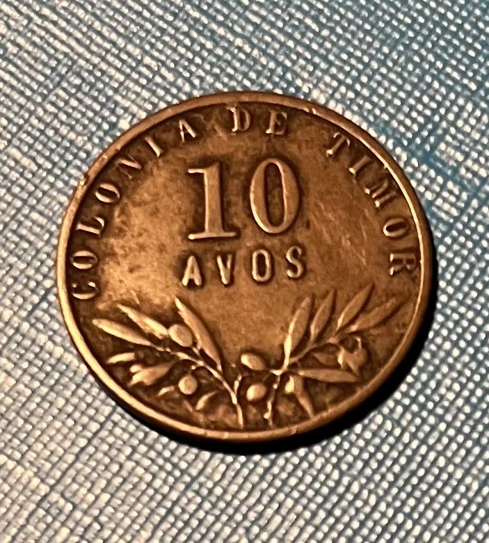 Moeda de 10 avos de Timor 1945