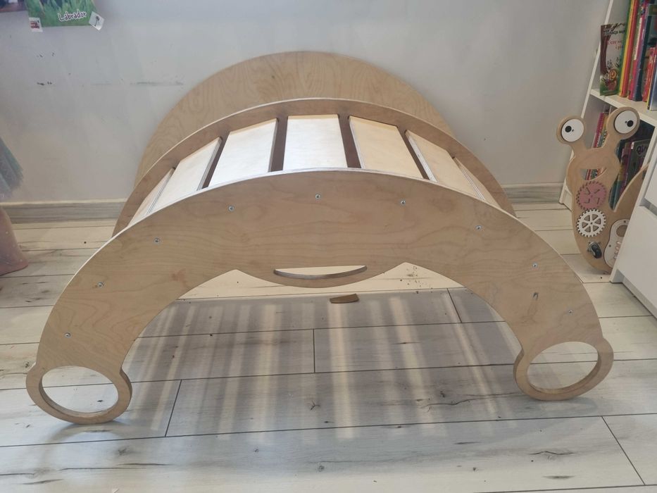 Bujak drewniany montessori zjeżdzalnia, blat