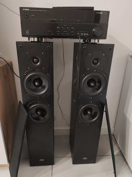 Kino domowe Yamaha + kolumny prism