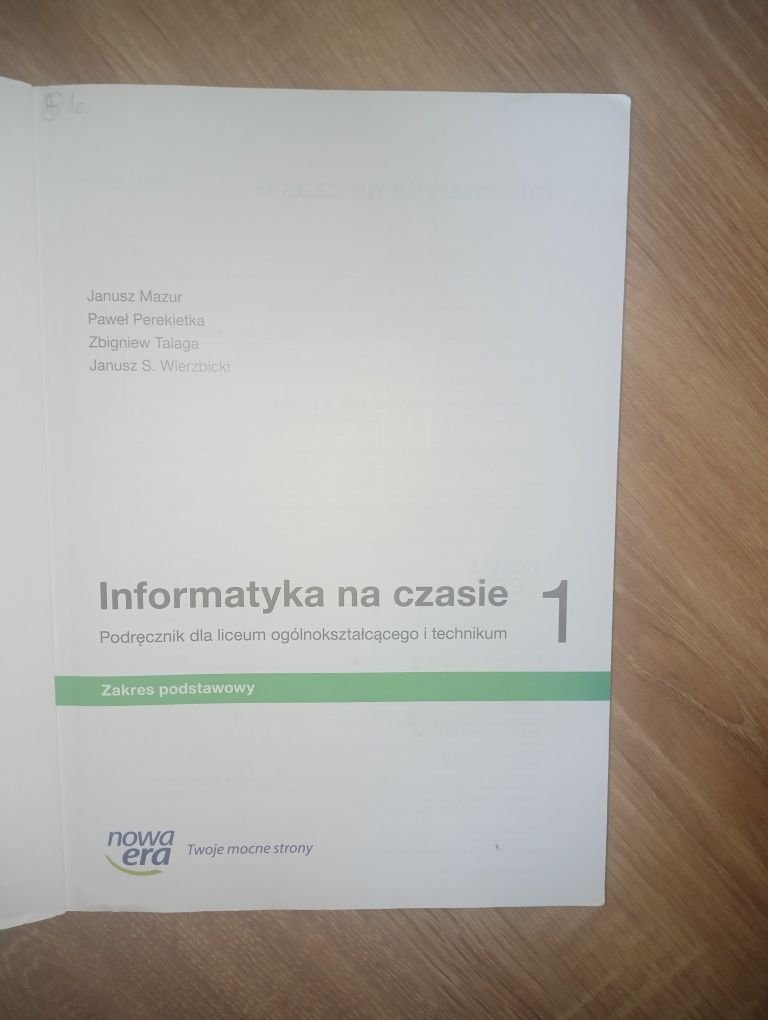 Książka do informatyki klasa 1