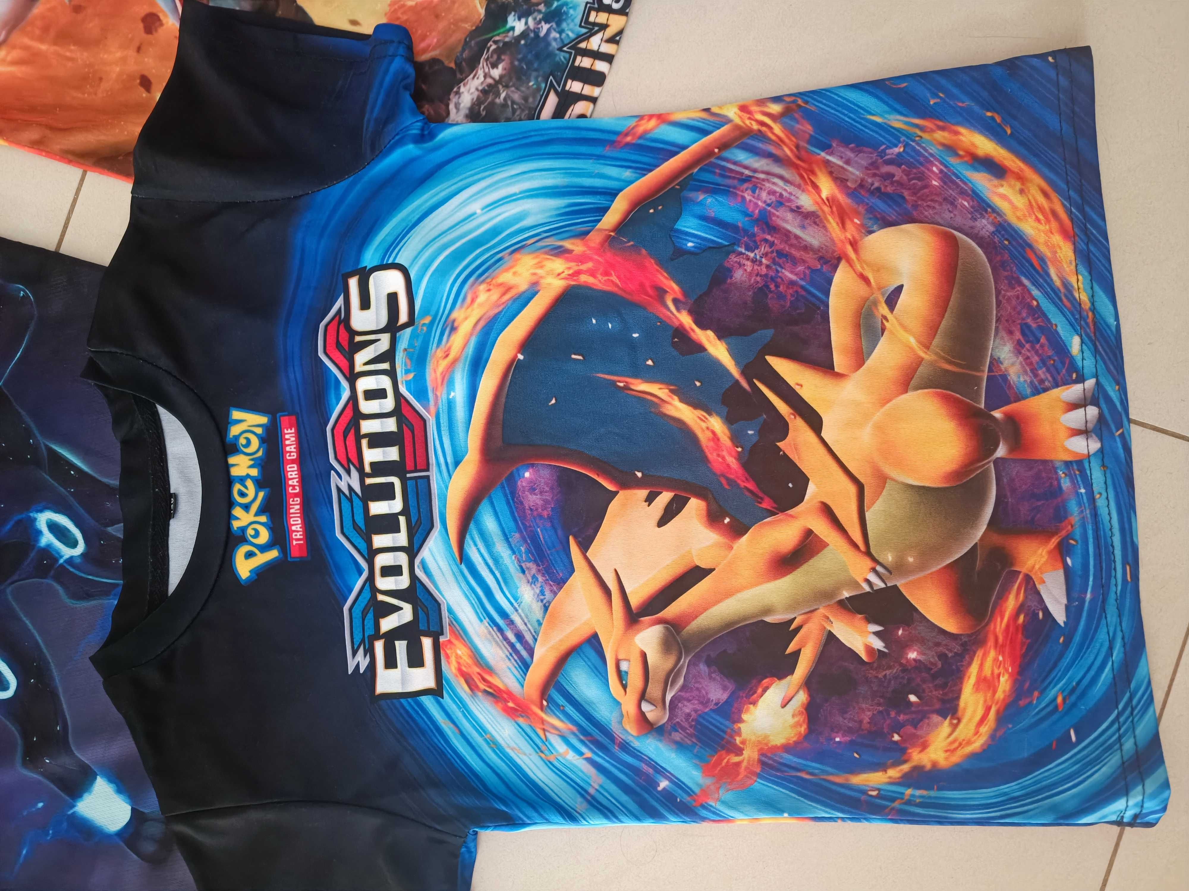 Koszulki Pokemon 140 zestaw 3 sztuk