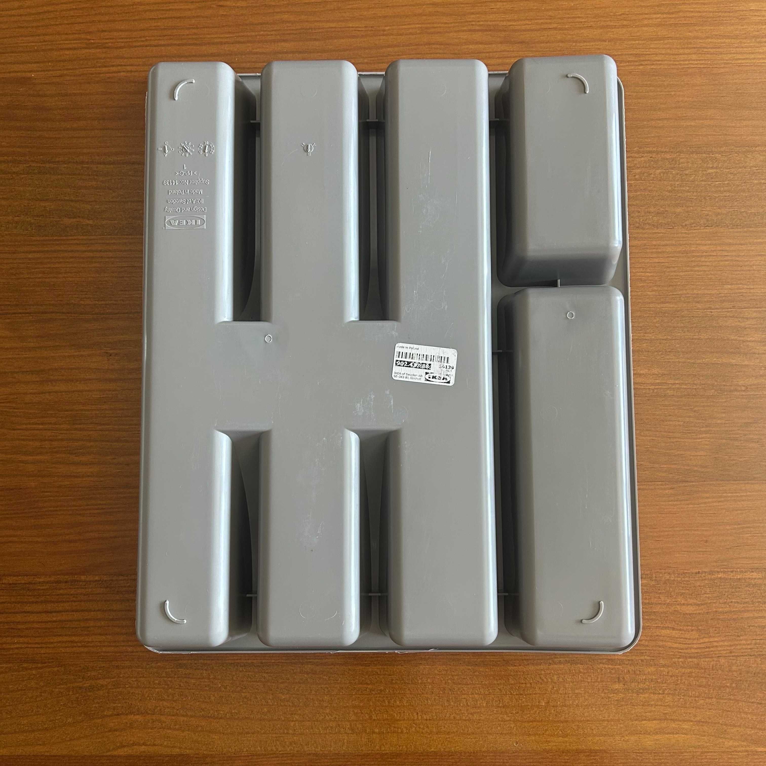 Bandeja para talheres cinzento IKEA Smäcker