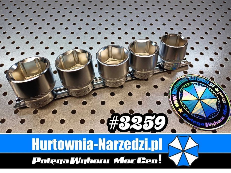 zestaw nasadek 36mm 34mm 32mm 30mm 27mm 1/2" klucze nasadowe