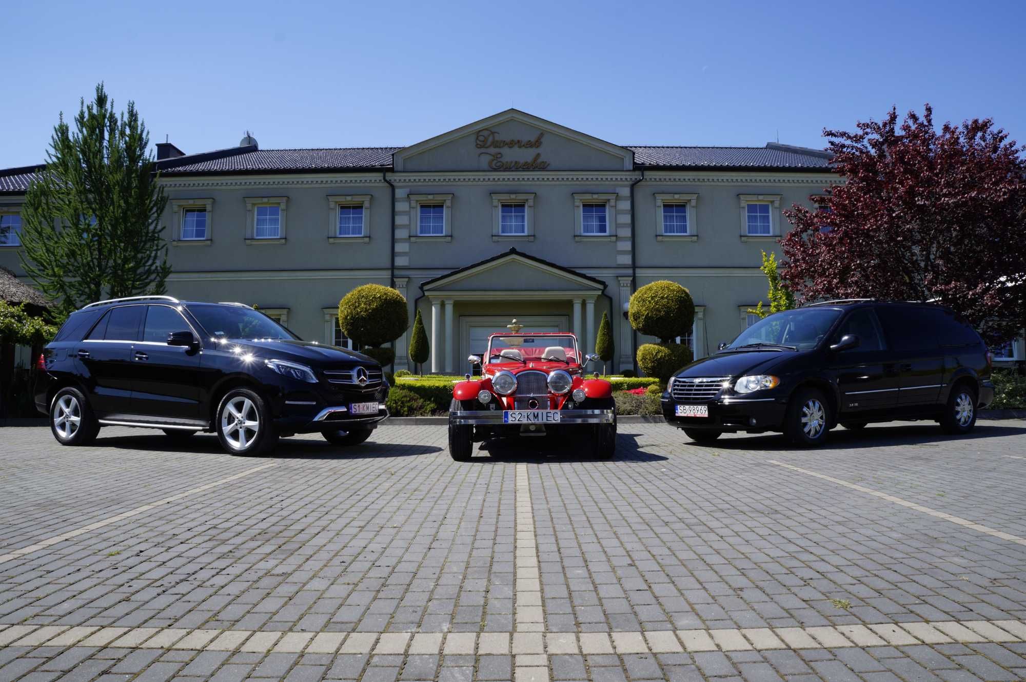 Auto/samochód do ślubu, Alfa Romeo z 1932r, Morgan, Mercedes, Chrysler