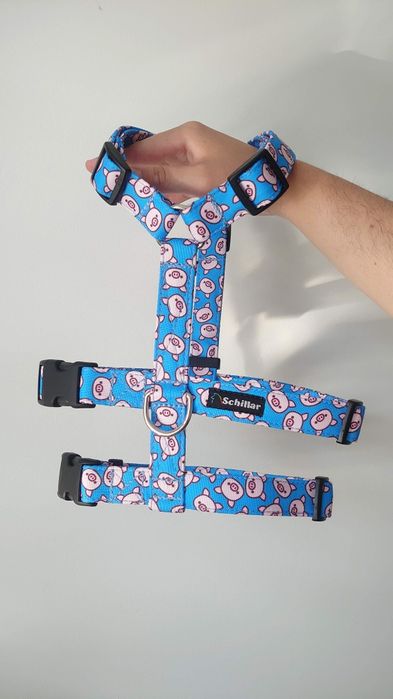 Szelki guard antyucieczkowe dla psa M niebieskie