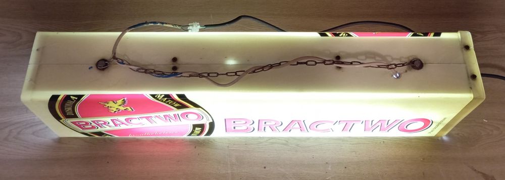 PIWO - szyld podświetlany BRACTWO - Browar Bydgoszcz