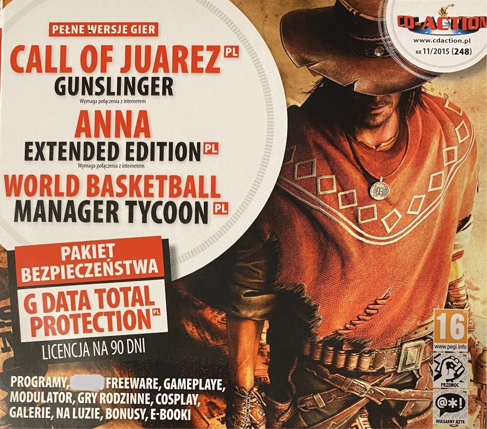 Gry PC CD-Action 2x DVD nr 248:  Call Of Juarez, Anna, World Basketbal