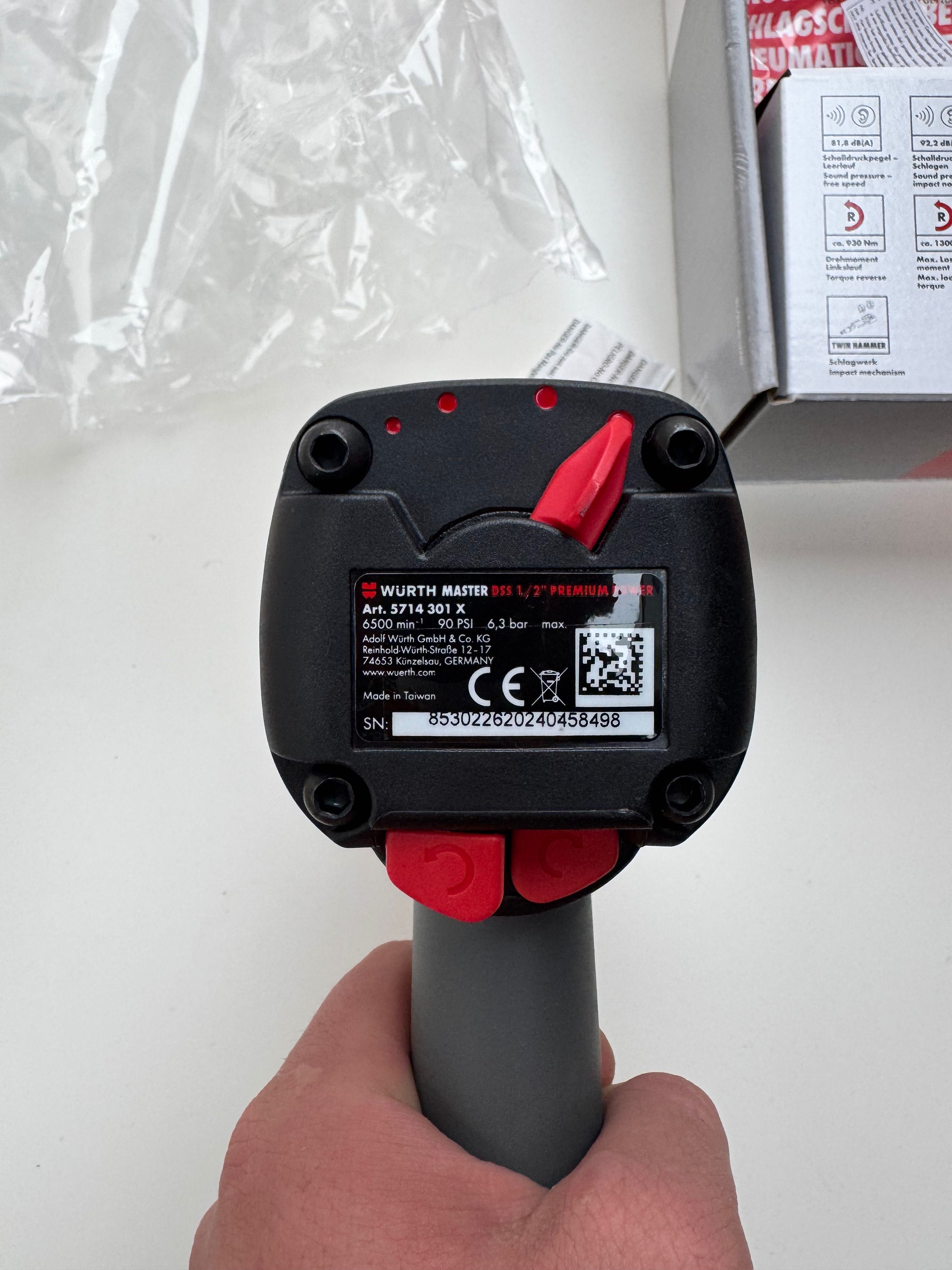 Pneumatyczna wkrętarka udarowa DSS 1/2 PREMIUM POWER