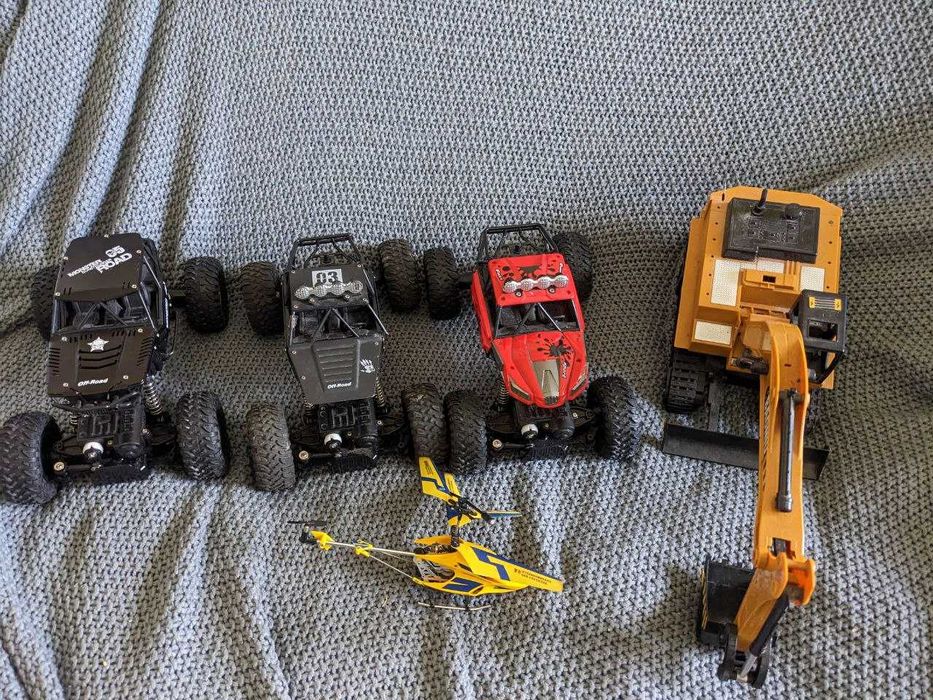 Машина на радіокеруванні off road, ексковатор, пульт ціна за весь лот