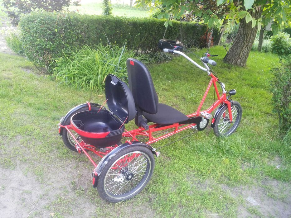 Rower trójkołowy tandem