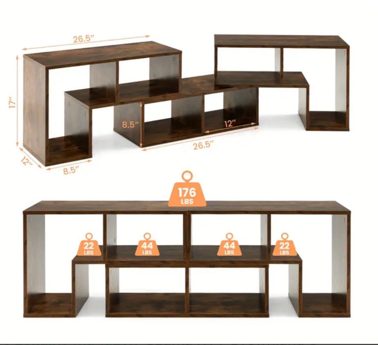 HIT! SZAFKA RTV DREWNIANA * 3-CZĘŚCIOWA * rozkładana * stylowa