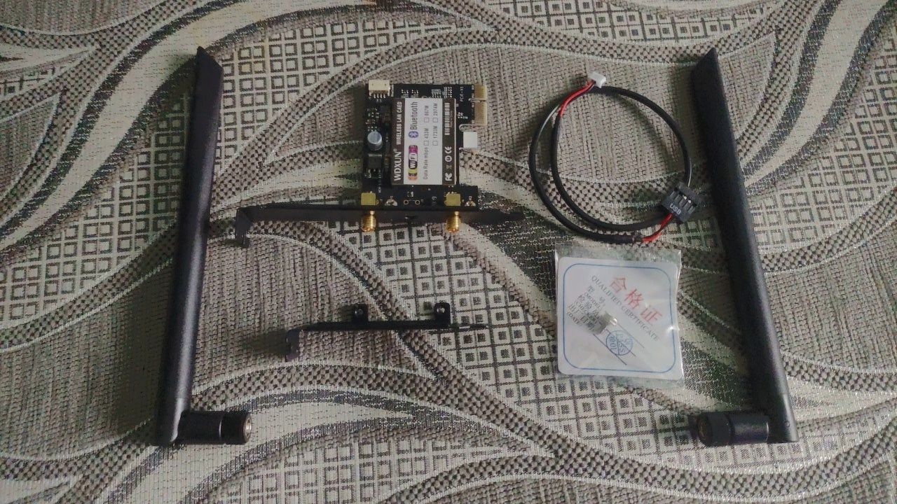 Мощный 1200 Мбит/с двухдиапазонный WiFi адаптер 2.4G/5G PCI e