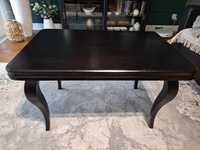Czarny drewniany stolik kawowy 90x60 cm