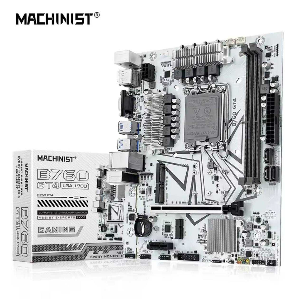 Материнська Плата MACHINIST B760 DDR4 LGA 1700 12–13 Покоління Intel!