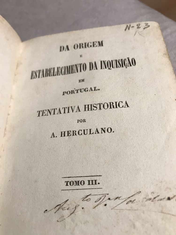 Livro origem da inquisicao de 1859