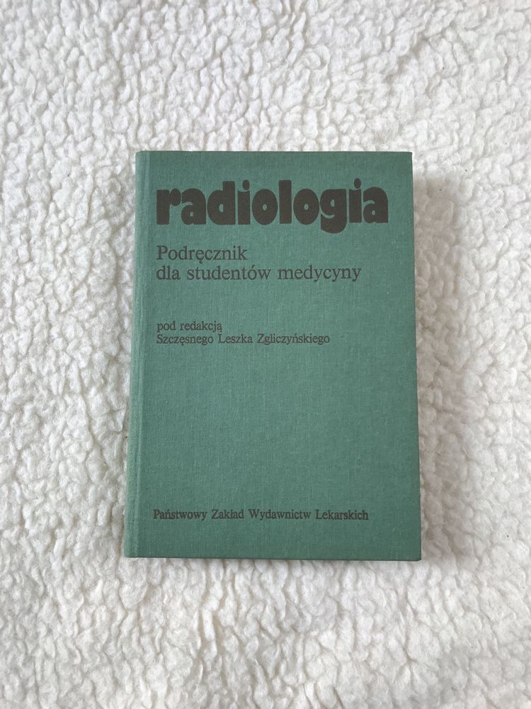 Stara książka medyczna Radiologia - Leszek Zgliczyński, medycyna
