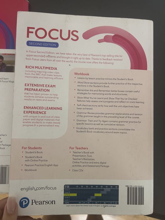 Focus 3, Workbook and Student’s book