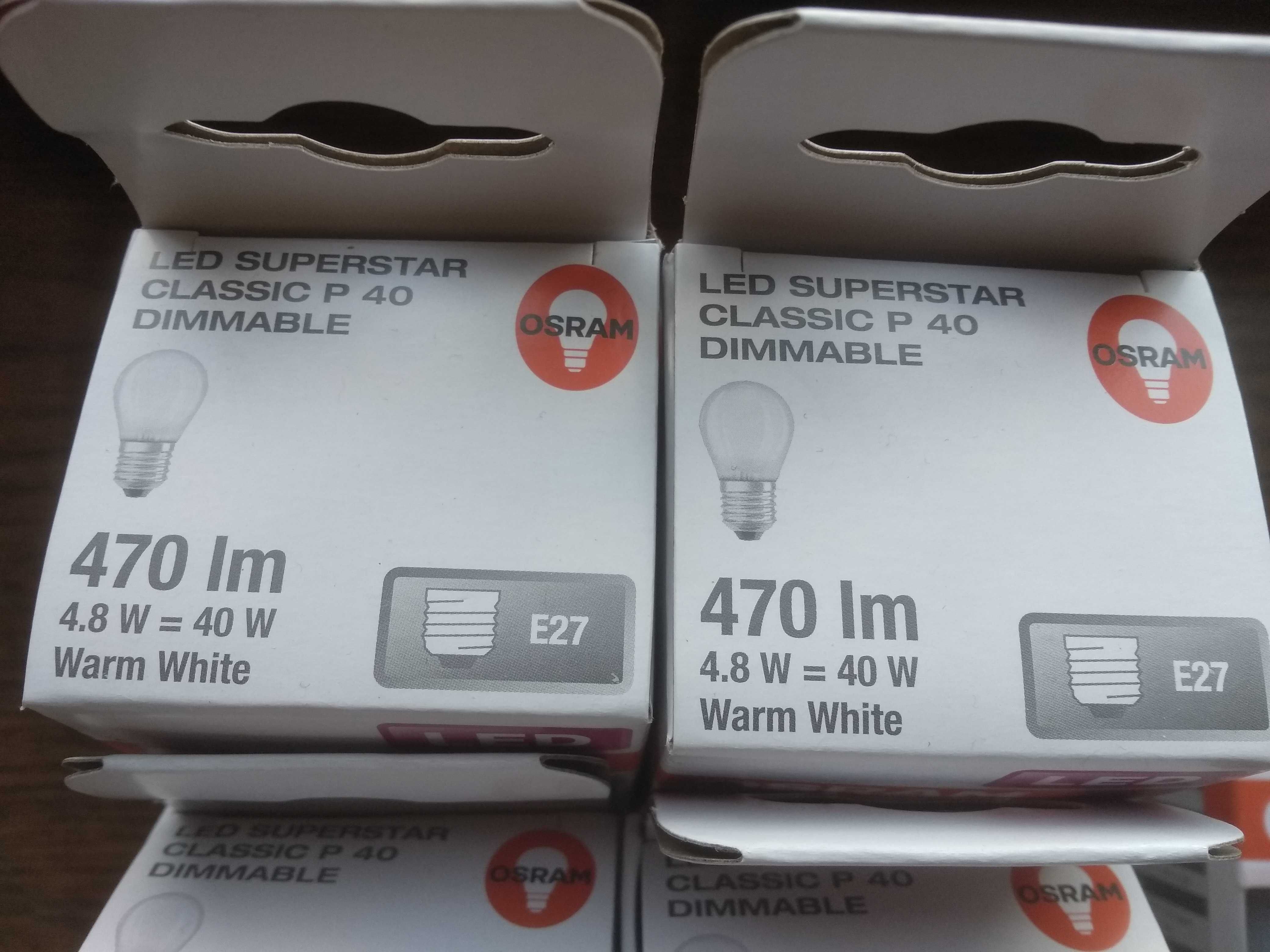 Żarówka LED E14 P45 4,8W = 40W 470lm 2700K Ciepła ściemnia