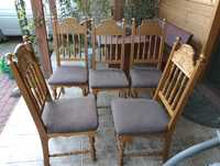 Krzesła drewniane dąb