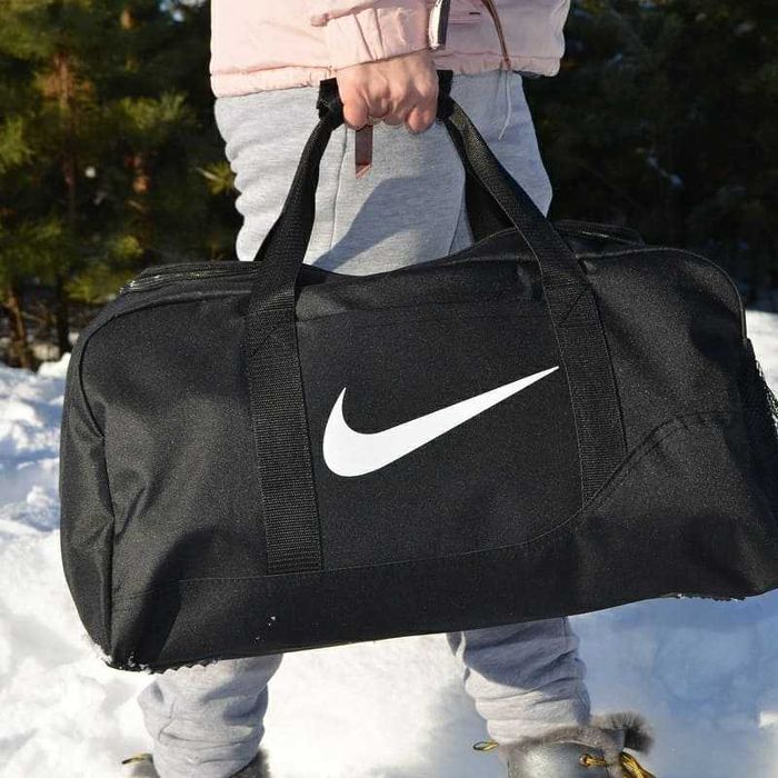 Спортивна дорожня сумка Nike / Найк чорна, для спорту, залу, тренувань
