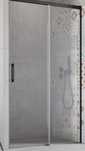 Radaway drzwi prysznicowe 130cm prawe czarny mat