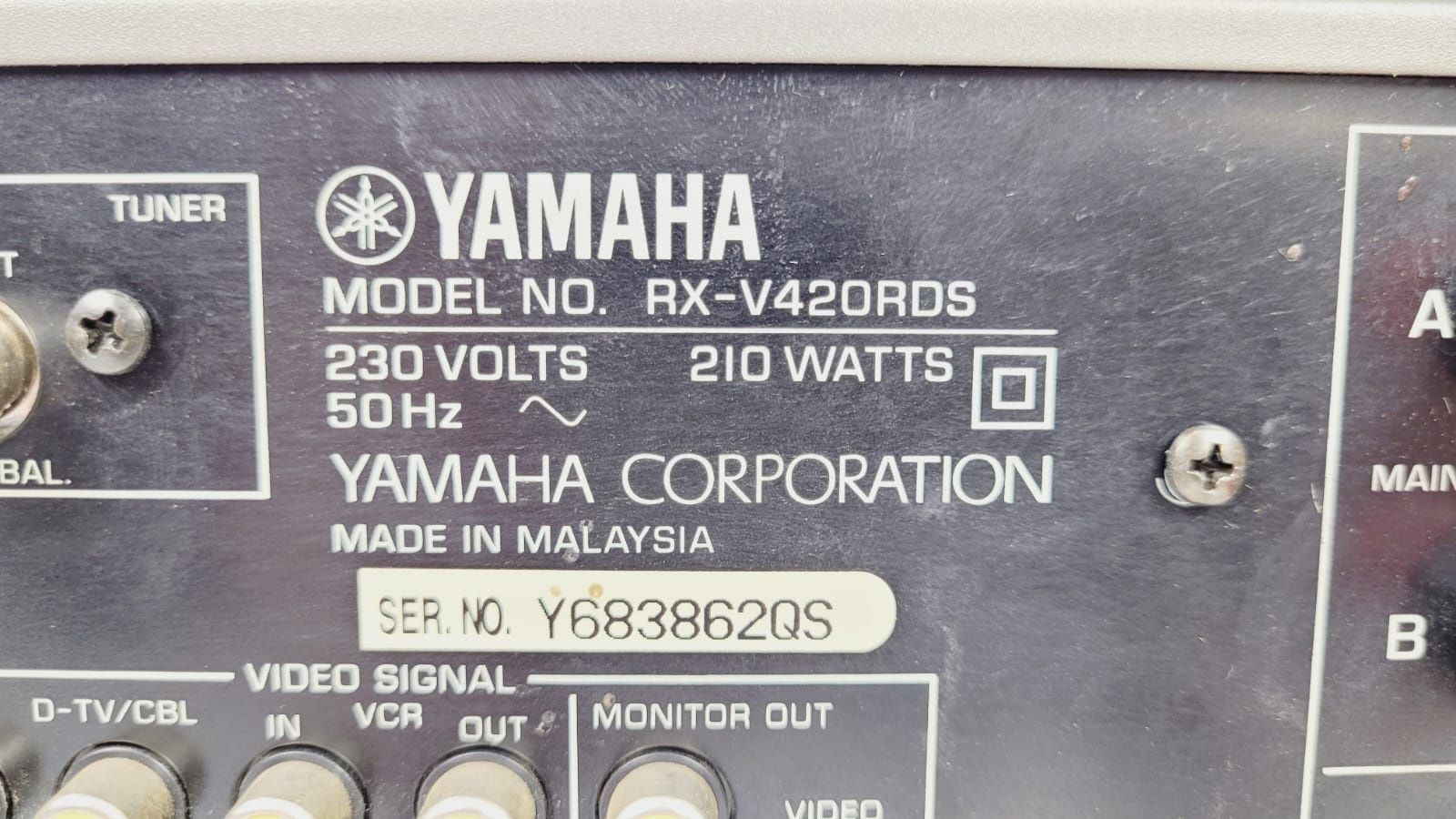 Yamaha RX V 420 RDS PILOT amplituner wzmacniacz kino domowe 5x65W 8ohm