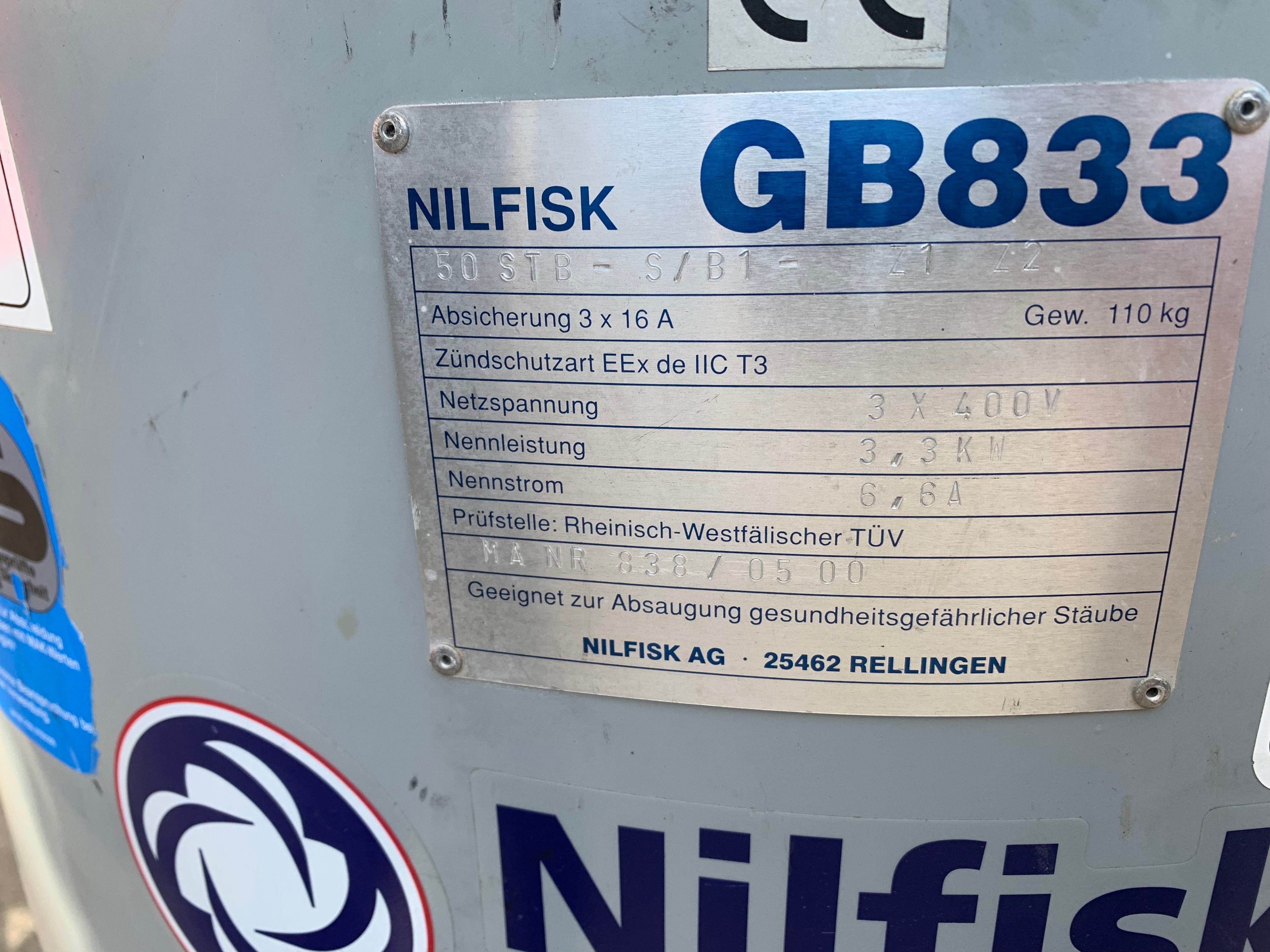 Odkurzacz przemysłowy Nilfisk 50STB 3.3kW 3 fazowy