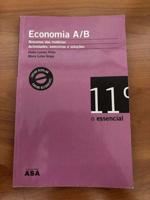 Livro “Economia A/B” 11º ano