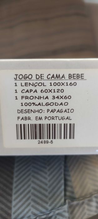 Conjunto de lençóis para cama de bebé