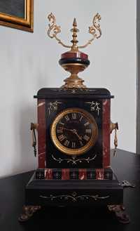Piękny XIX wieczny zegar kominkowy w oryginale