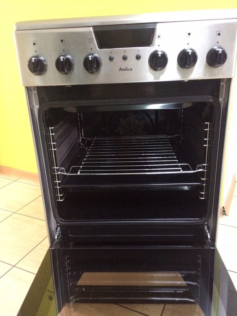 Kuchenka elektryczna Amica 53CE3.413, 50 cm, INOX