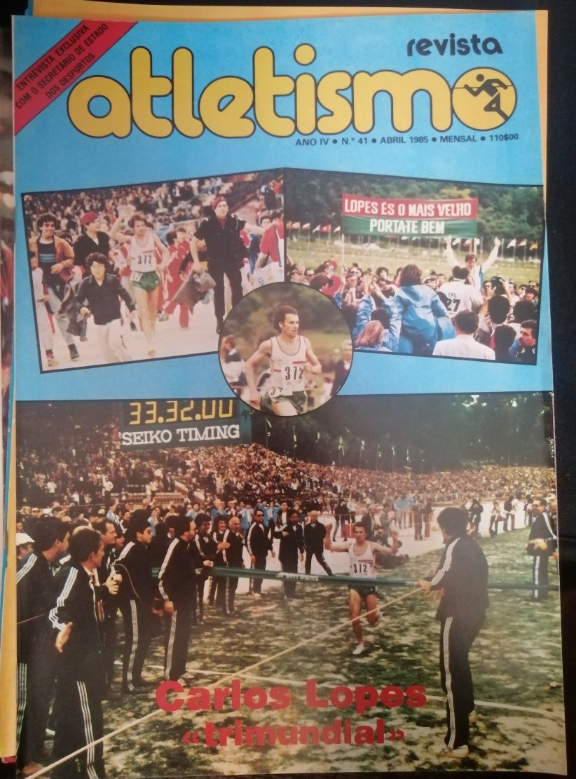 Disponho de algumas edições Revista Atletismo entre os anos 1982 e 87