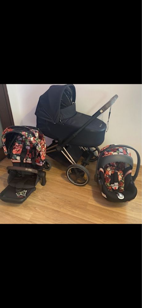 Cybex E-PRIAM 3w1 + baza do fotelika