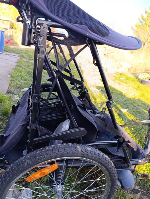 Wózek przyczepka 2 osobowy na każdy teren