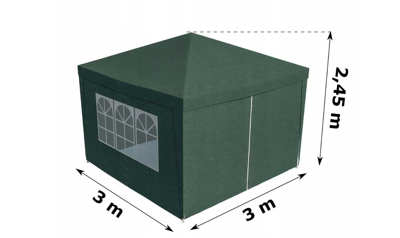 *HIT* NOWY Pawilon/ altana ogrodowa, namiot handlowy + 4 ścianki, 3x3m