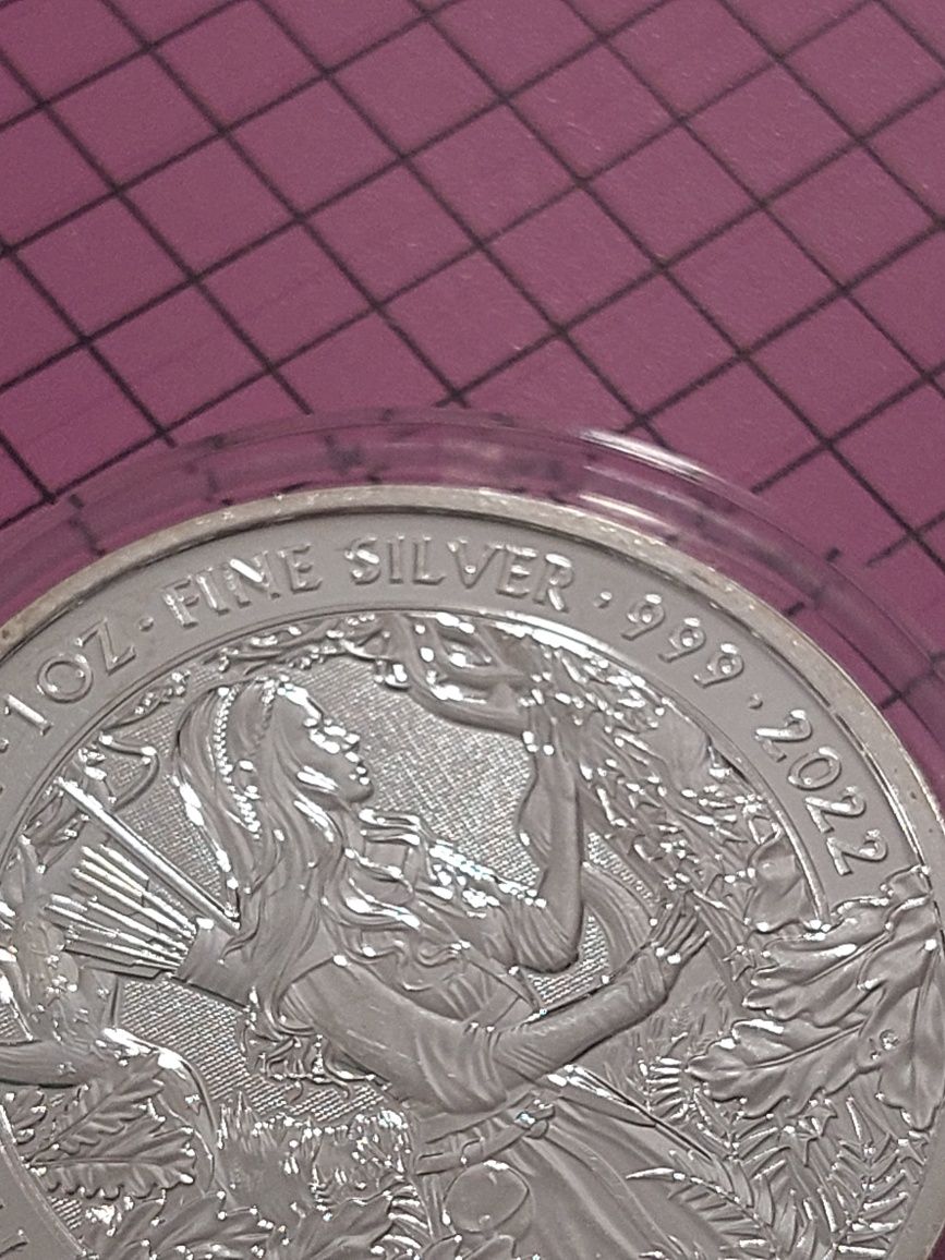 Срібло 999, 1 унція, монета Діва/Maid Marian 2022 (1OZ Silver 999)