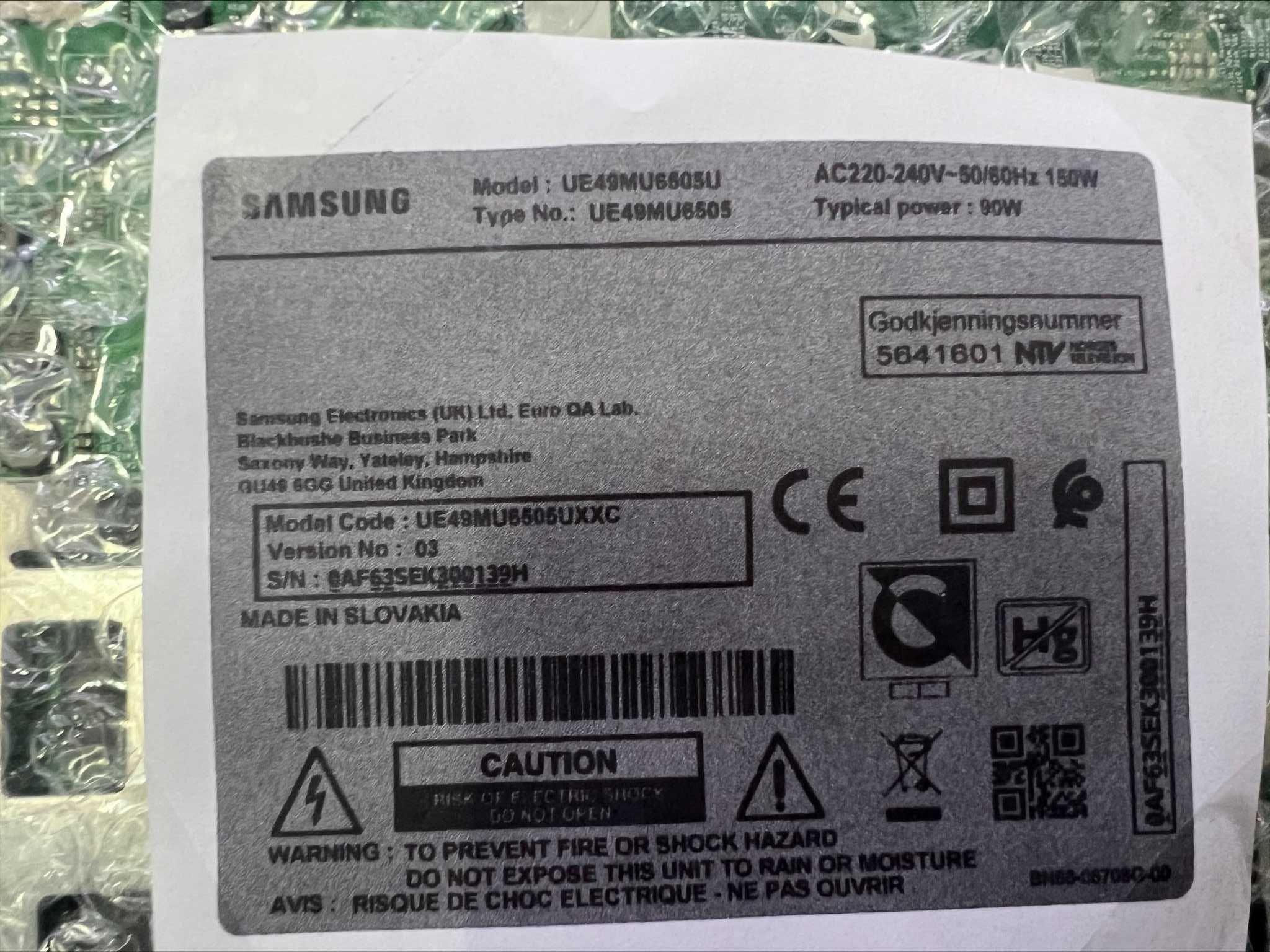Mainboard TV Samsung UE49MU6505U